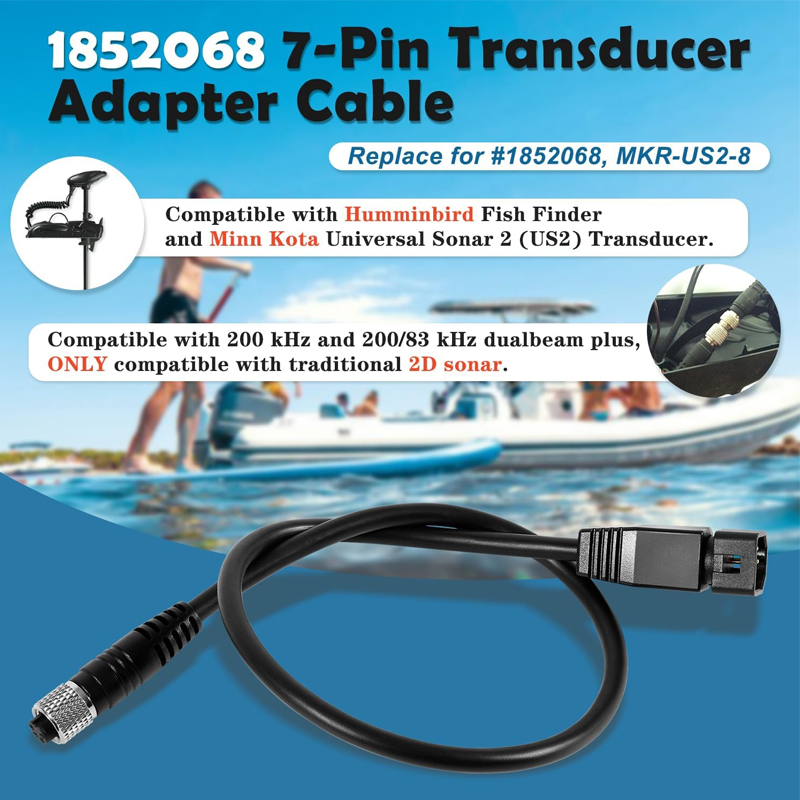 1852068 MKR-US2-8 7핀 어댑터 케이블 + - Fish Finder Cable 리뷰 및 가격